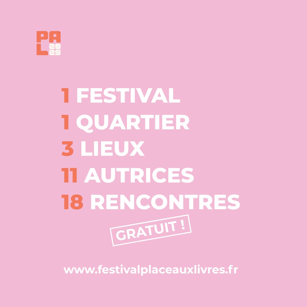monquartier19's tweet image. SAVE THE DATE 📢 :
Retrouvez la première édition du festival littéraire dédié à 11 autrices, organisé par l'association Des Beaux Lendemains : Place aux livres 📚
Rendez-vouz Samedi 17 mai de 10h30 à 21h30 🗓
Place des Fêtes et ses alentours 📍
Informations pratiques 👇