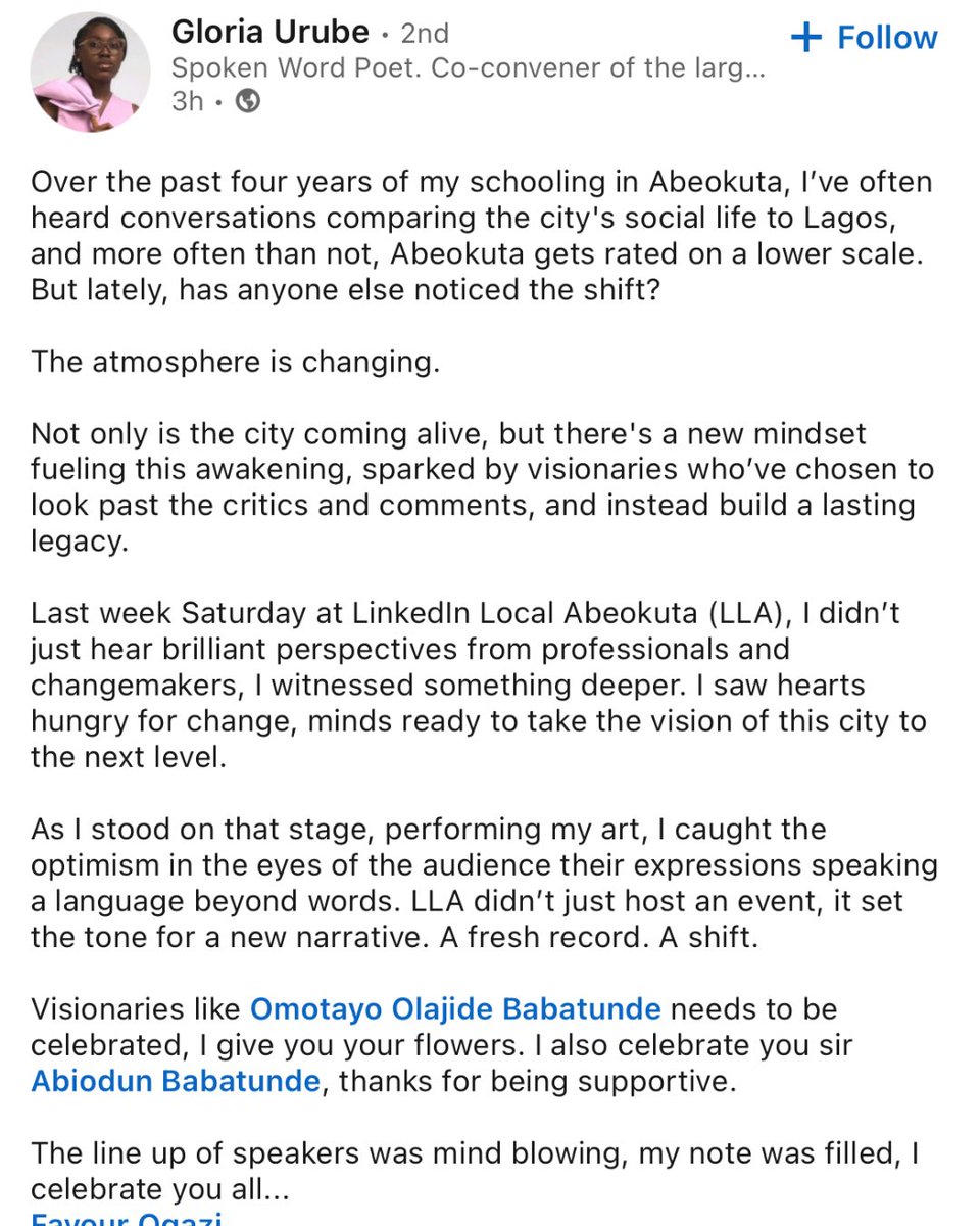 linkedinlocabk's tweet image. Have a review you’re yet to share? Share in the comments. 

We can’t wait to read it🥰.

#linkedinlocalabeokuta #linkedinlocal #linkedin