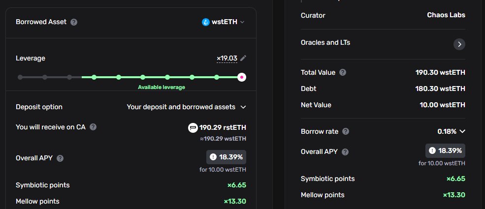 Kotler (@cryptokotler) on Twitter photo So let me get this right, you can farm rstETH on <a href="/GearboxProtocol/">Gearbox ⚙️🧰 Protocol</a> up to 19x leverage and yield up to 18% APY with a borrow rate of 0.18%?!?!?! pretty much free borrowing rate currently, wild. So let me get this right, you can farm rstETH on <a href="/GearboxProtocol/">Gearbox ⚙️🧰 Protocol</a> up to 19x leverage and yield up to 18% APY with a borrow rate of 0.18%?!?!?! pretty much free borrowing rate currently, wild.
