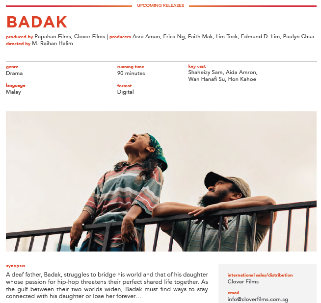 FilemKita's tweet photo. Sinopsis #Badak, filem Singapura akan datang, lakonan Shaheizy Sam, Aida Amron, Wan Hanafi Su &amp; Hon Kahoe.

Arahan M. Raihan Halim (sebelum ini mengarah La Luna, 2023) https://t.co/dhu92QYgQB