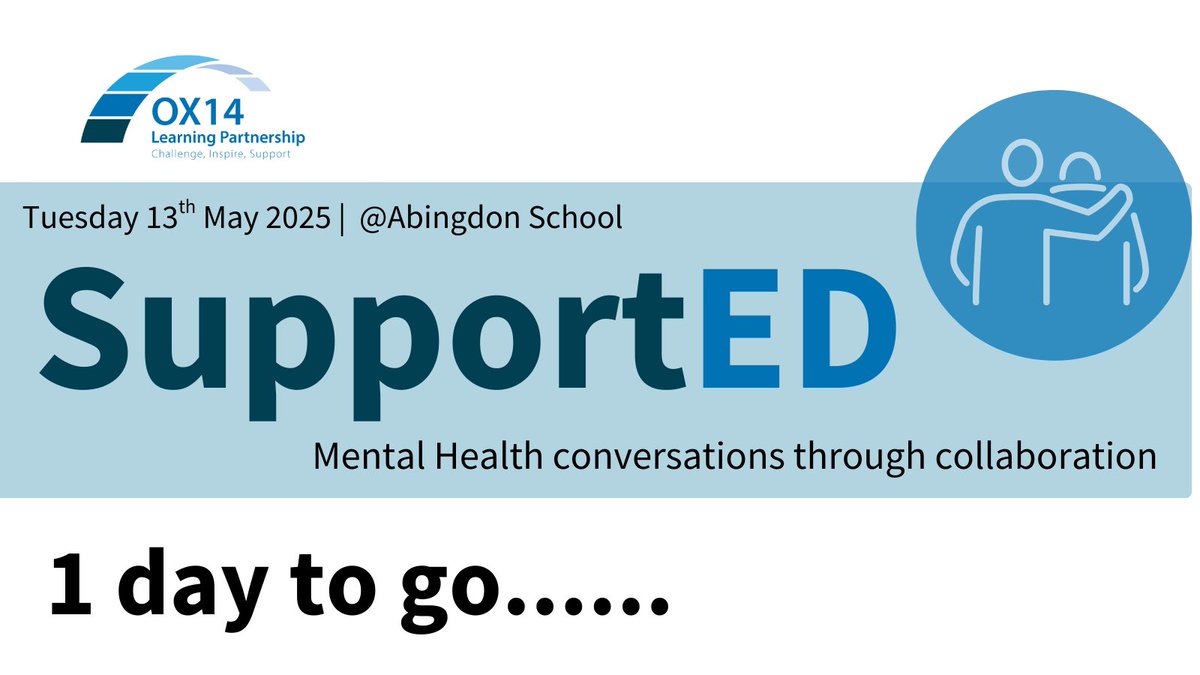 OX14 Learning Partnership (@ox14_lp) on Twitter photo We are looking forward to welcoming Y9 Students from our partner schools to this wellbeing event tomorrow… watch this space! <a href="/ASPartnerships/">Abingdon School in Partnership</a> <a href="/larkmeadschool/">Larkmead School</a> <a href="/Fitzharrys/">Fitzharrys School</a> <a href="/JohnMasonSchoo1/">John Mason School</a> <a href="/RadleyCollege/">Radley College</a> #challengeinspiresupport We are looking forward to welcoming Y9 Students from our partner schools to this wellbeing event tomorrow… watch this space! <a href="/ASPartnerships/">Abingdon School in Partnership</a> <a href="/larkmeadschool/">Larkmead School</a> <a href="/Fitzharrys/">Fitzharrys School</a> <a href="/JohnMasonSchoo1/">John Mason School</a> <a href="/RadleyCollege/">Radley College</a> #challengeinspiresupport
