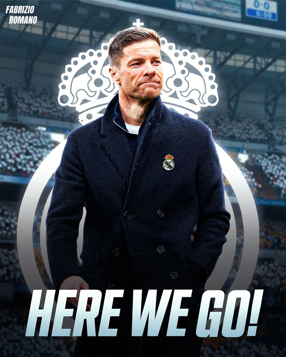 SeputarMadrid's tweet photo. 🚨 BREAKING: Xabi Alonso ke Real Madrid, here we go! Telah dikonfirmasi dan kesepakatan telah tercapai.

Alonso akan menandatangani kontrak tiga tahun dengan rencana Real Madrid memulainya di ajang Piala Dunia Antarklub FIFA. 🇪🇸 @FabrizioRomano https://t.co/eTIPF92OYG