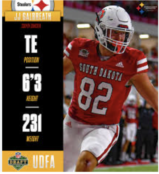 Steelers Takeaways 🌗 (@pittsburghsport) on Twitter photo EXCLUSIVE: #Steelers TE J.J. Galbreath
"I played a hybrid style as a tight end- in South Dakota I lined up at every receiver spot, in the backfield, on ball and off. I have a lot of versatility from that standpoint."
steelerstakeaways.com/exclusive-with…
<a href="/steelcitystar/">Steel City Star</a> <a href="/VintageSteelers/">VintageSteelers</a> EXCLUSIVE: #Steelers TE J.J. Galbreath
"I played a hybrid style as a tight end- in South Dakota I lined up at every receiver spot, in the backfield, on ball and off. I have a lot of versatility from that standpoint."
steelerstakeaways.com/exclusive-with…
<a href="/steelcitystar/">Steel City Star</a> <a href="/VintageSteelers/">VintageSteelers</a>
