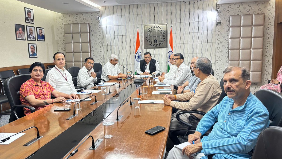 AICTE (@aicte_india) on Twitter photo AICTE, in collaboration with <a href="/AOLSwamiji/">Swamiji</a> organized a powerful webinar titled ' राष्ट्र प्रथम I Nation First' to express solidarity with our Armed Forces. Chairman Prof. <a href="/SITHARAMtg/">TG SITHARAM</a> and Vice Chairman Dr. <a href="/abhayjere/">Dr. Abhay Jere</a> addressed the academic community. AICTE, in collaboration with <a href="/AOLSwamiji/">Swamiji</a> organized a powerful webinar titled ' राष्ट्र प्रथम I Nation First' to express solidarity with our Armed Forces. Chairman Prof. <a href="/SITHARAMtg/">TG SITHARAM</a> and Vice Chairman Dr. <a href="/abhayjere/">Dr. Abhay Jere</a> addressed the academic community.