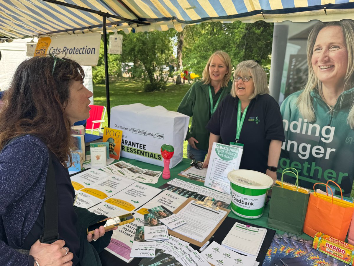 Brilliant weekend at #stratfordpursuits2025, talking to you all. Great to see <a href="/MP4Stratford/">Manuela Perteghella MP 🔶</a>  Manuela Perteghella and get the opportunity to talk about the #guaranteeouressentials campaign and the Trussell Lobby Day at Westminster on 18 June.
#trussell #guaranteeouressentials