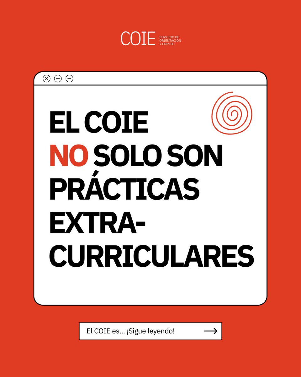 coieum's tweet photo. ¿Pensabas que en el COIE solo gestionamos prácticas? 🤔
¡PUES NO! Nos encargamos de muchas más cosas, que además son de gran interés para ti y para tu futuro profesional...
Desliza y descubre todo lo que podemos hacer por ti ➡️
#COIE #UMU #EmpleoUMU #TalentoUMU https://t.co/4RQFgWGWP4