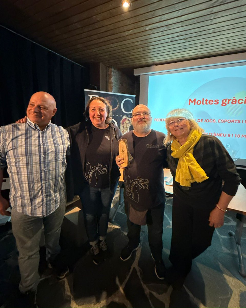 Aquest passat dissabte vam rebre un dels Premis Baldufa 2025 🏆, en la categoria “Amics del joc tradicional”, atorgat per <a href="/fedejoctradicio/">F. C. J. E. D. T.</a> 🎲.

<a href="/cultura_cat/">Cultura</a> @ajuntamentesterridaneu @vallsdaneu @conselaran @ecomuseu @ajuntament_altaneu @vibabejoc @m_ayora69 <a href="/mcclot/">Jordi Mullor</a>