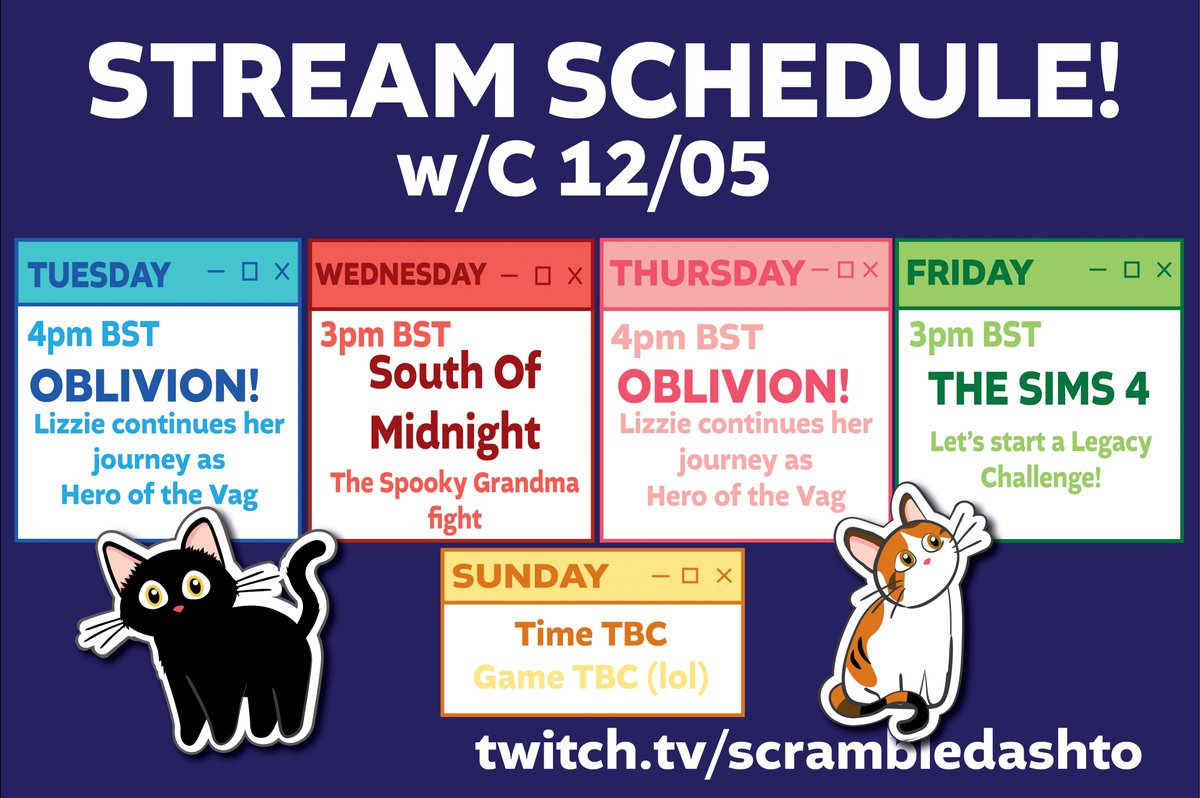 ScrambledAshton's tweet image. Stream Schedule for any hotties who wanna hang out with me this week!

twitch.tv/scrambledashto