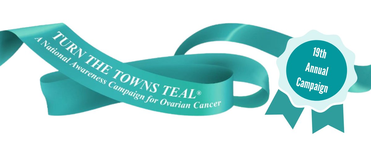 Today, @TurnTheTownsTeal® launches its 19th Annual Campaign! Sign up for one of the 3 levels of our campaign at turnthetownsteal.org.    
 
We know for a fact that women’s lives have been saved by the efforts of our volunteers participating in Turn The Towns Teal®.