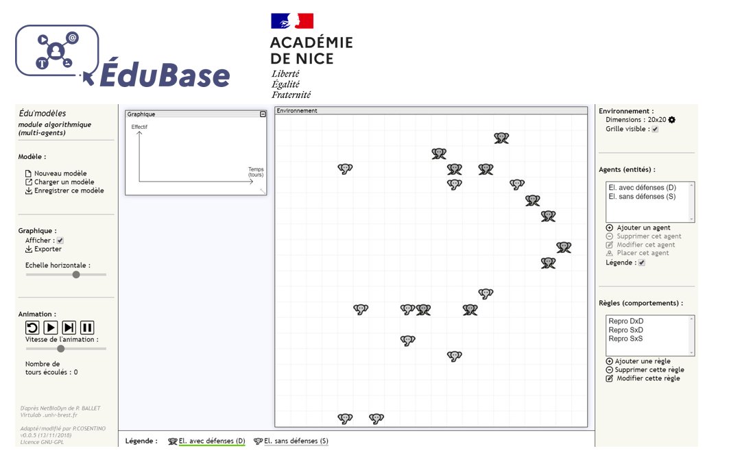 [#Edubase] Retour sur le scénario "utiliser Edu’modèles pour comprendre l’augmentation du nombre d’éléphants sans défenses dans certaines réserves africaines" par <a href="/AcademieNice/">Académie de Nice</a> 
Modélisation de la sélection naturelle, sexuelle et de la dérive génétique
🔗edubase.eduscol.education.fr/fiche/15891