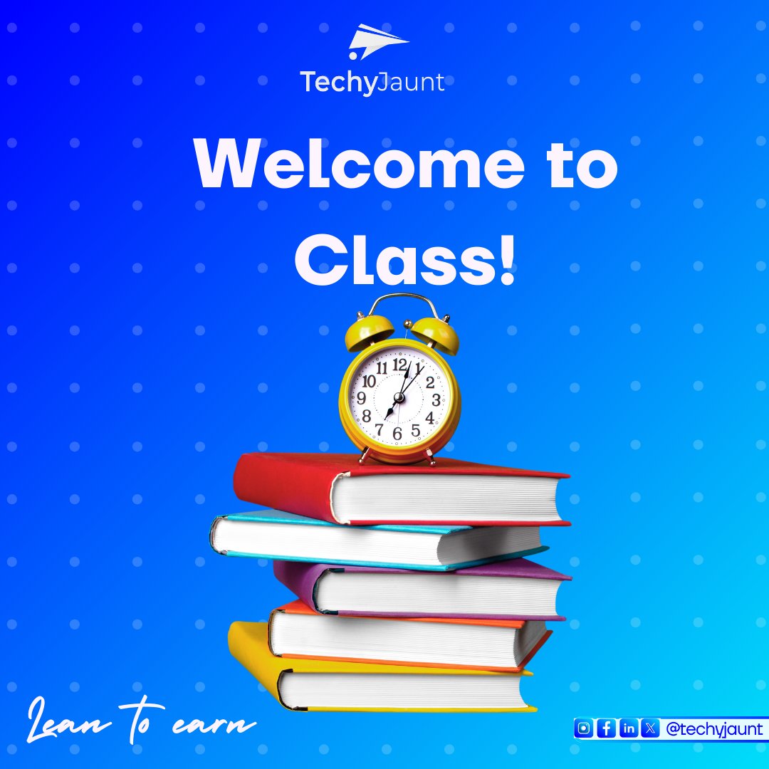 TechyJaunt's tweet photo. Classes start this week! 🥳

We’re so excited to have you in the Techyjaunt Community. Your Journey in tech begins today.

If you stay consistent till the end, your tech dreams will surely come true.  

Comment the skill you’re learning below and find your study buddies! 👇 https://t.co/LvpCHzsitv