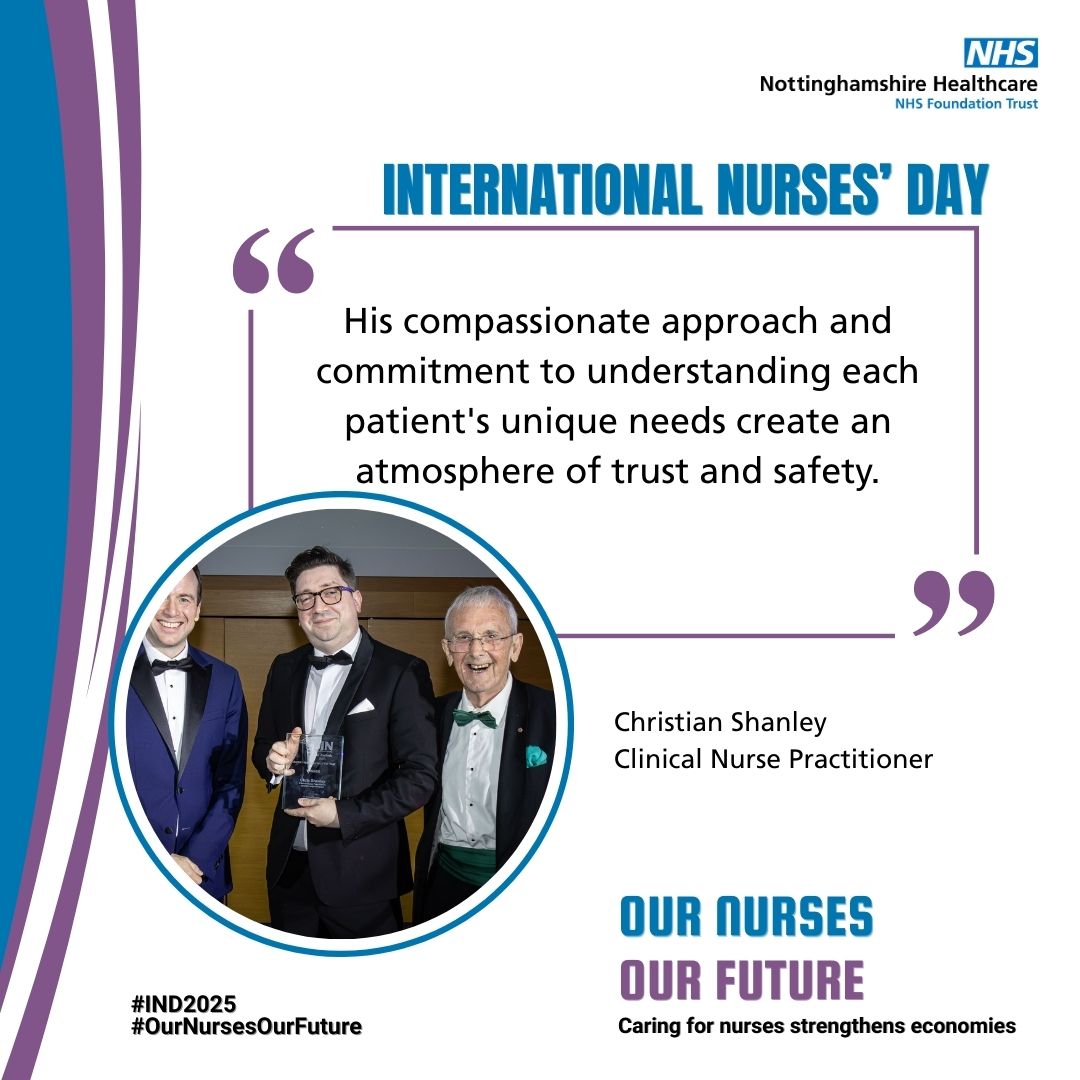 So proud of Clinical Nurse Practitioner Christian Shanley who won the Mental Health Nurse of the Year category in the <a href="/BJNursing/">BJN</a> Awards that we’re sharing again. An exemplary nurse making a difference. orlo.uk/nE5US #InternationalNursesDay #OurNursesOurFuture
