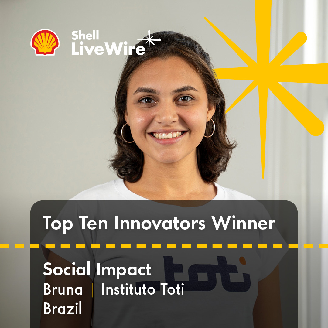 Bruna Silva is a winner of the 2025 Shell LiveWire Top Ten Innovators in Social Impact.

 Instituto Toti is helping to transform the lives of refugees and migrants in Brazil through tech education and job opportunities. 

Learn more about the winners here: go.shell.com/3S0dCMc