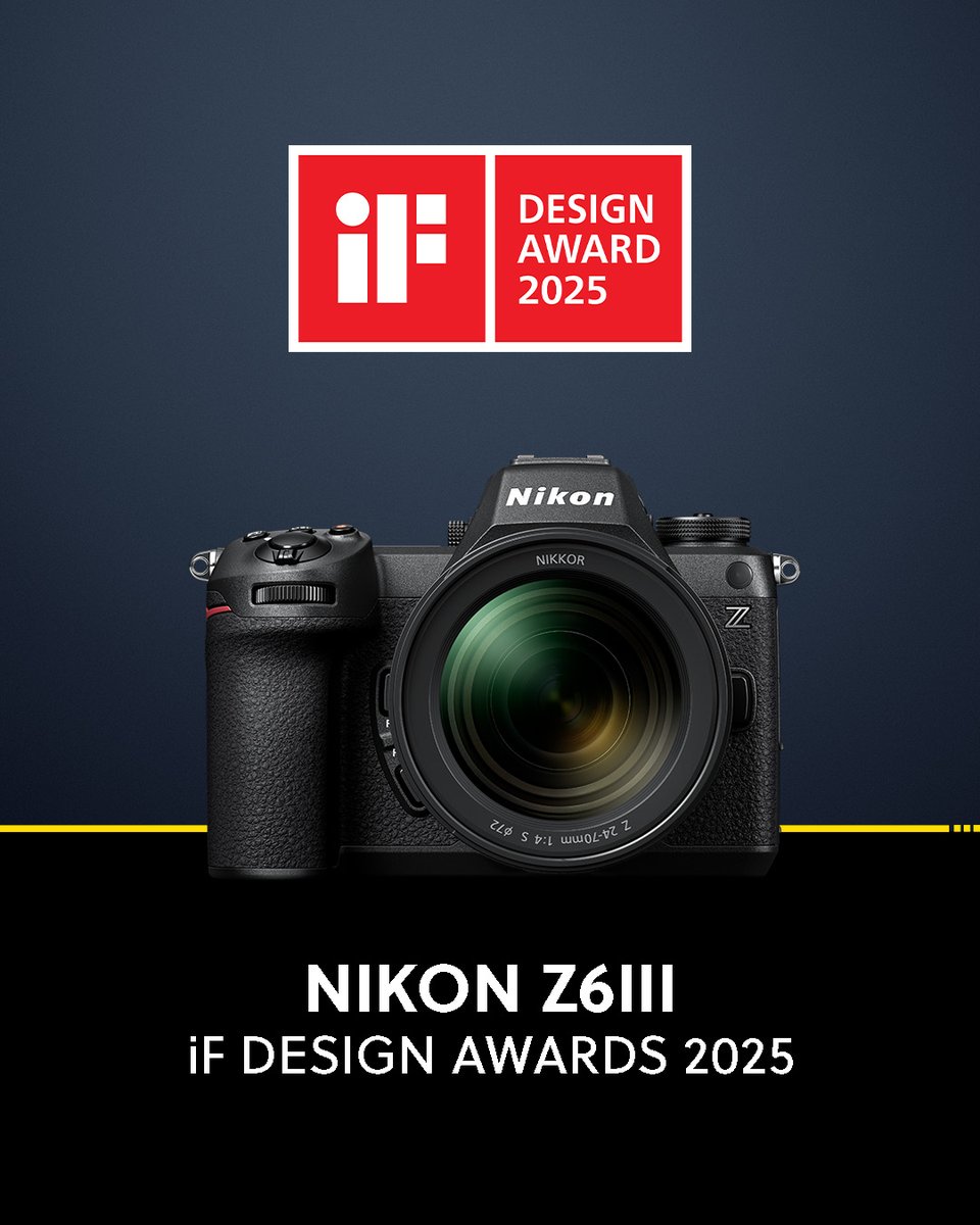 Le Nikon Z6III a remporté un iF International Forum Design award ! Voici ce que le jury a souligné 👉 bit.ly/4kjCWZQ