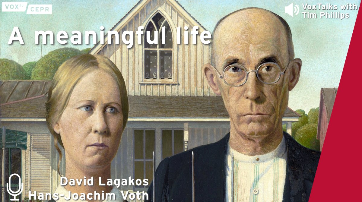voxeu's tweet photo. What gives life meaning?
During the Great Depression, thousands of Americans shared their stories. Now, researchers use AI to uncover what mattered most to them.
🎧 @LagakosDavid @bu_economics & joachim_voth @econ_uzh join @timsvengali on #VoxTalks: 👉
https://t.co/KLi3092Xmi https://t.co/tOFY6wrakh