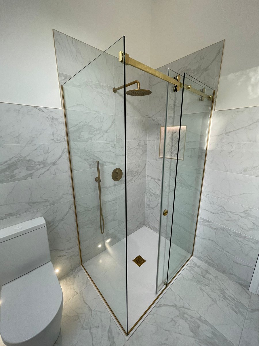 The CRL Serenity Sliding Shower Door System is now available in six finishes including Brushed Brass, Brushed Gun Metal, Polished Stainless Steel, Brushed Stainless Steel, Matte Black, and Brushed Bronze, offering more design flexibility. Find out more spr.ly/60132kc03