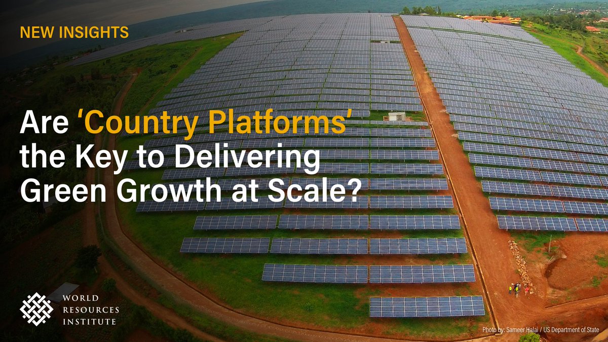 WRI Climate (@wriclimate) on Twitter photo Can Country Platforms unlock climate finance at scale? 🌍💰
A new <a href="/WRIClimate/">WRI Climate</a> article explores how these emerging tools can bridge the gap between funding and impact ➡️ bit.ly/3D1efBe Can Country Platforms unlock climate finance at scale? 🌍💰
A new <a href="/WRIClimate/">WRI Climate</a> article explores how these emerging tools can bridge the gap between funding and impact ➡️ bit.ly/3D1efBe