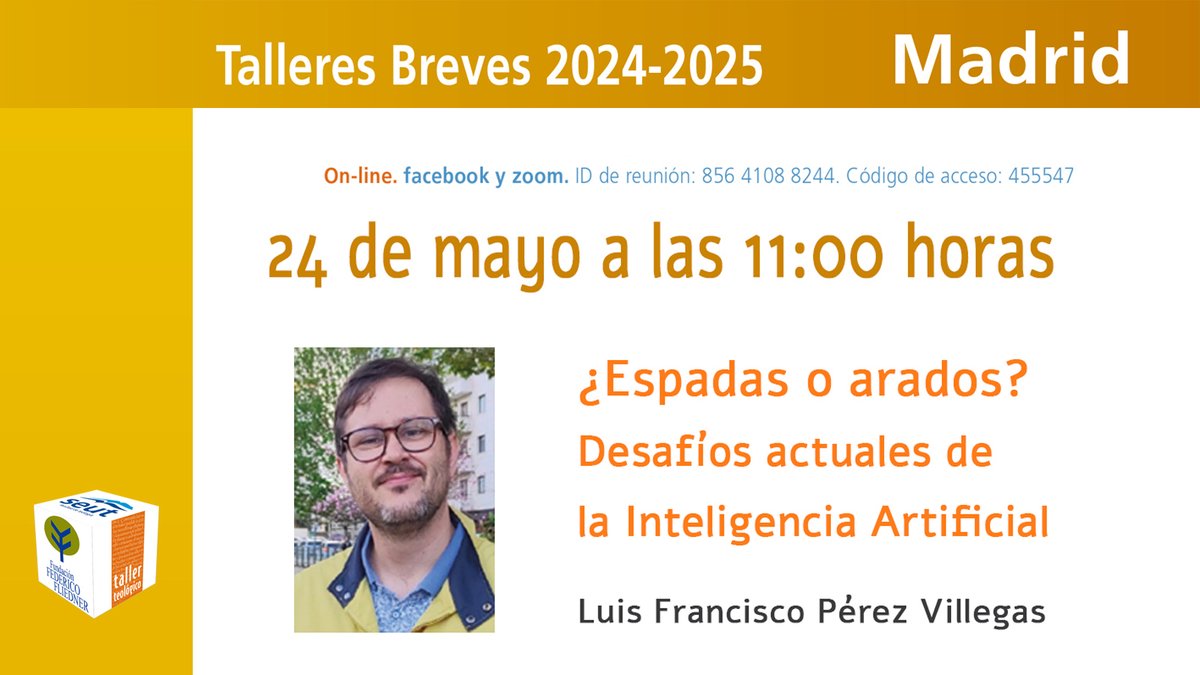 Último taller (exclusivamente online) sobre un tema clave de nuestro tiempo: la Inteligencia Artificial.  El ponente nos invitará a una profunda reflexión desde una cosmovisión cristiana sobre los desafíos éticos que plantea esta tecnología en nuestras vidas y en la sociedad.