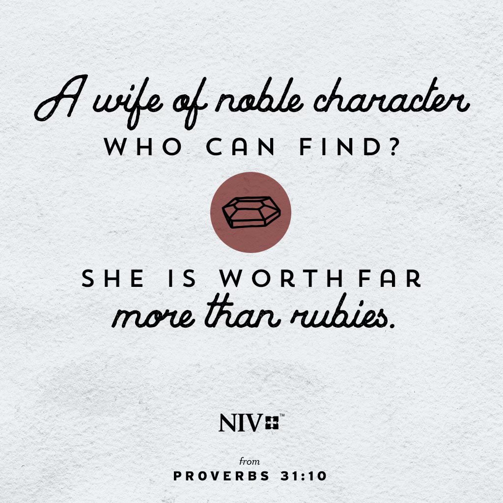 I’m thankful everyday for the wife God sent to me. But…how much are rubies going for these days? 😜