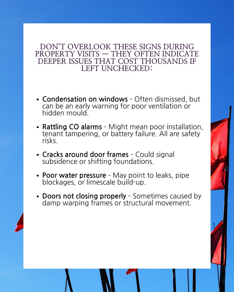 These are exactly the kind of issues our team is trained to identify during mid-term visits—before they turn into serious legal or maintenance problems.

#PropertyRedFlags #EarlyWarningSigns #LandlordTips #NoLettingGo #PreventativeCare