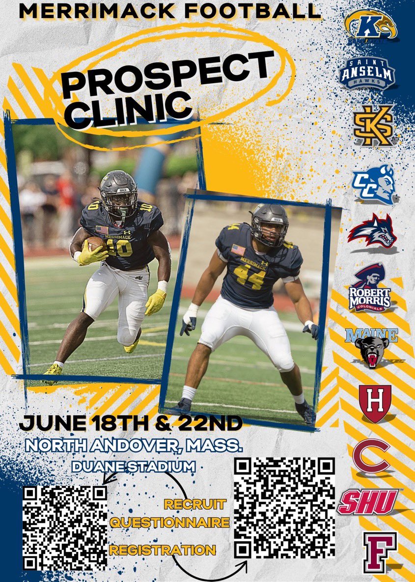 Giovanni Pires (@giovanni_ap1) on Twitter photo Thank you <a href="/CoachKreinsen/">Coach K</a> speaking with me at <a href="/PRZNewEngland/">Prep Redzone New England</a> and personally inviting me to <a href="/Merrimack_FB/">Merrimack Football</a> camp. Can’t wait to get out there and compete!!
<a href="/SMH_SpartansFB/">St. Mary’s Spartans Football</a> <a href="/NE6FB_Recruits/">NE-Recruits</a> Thank you <a href="/CoachKreinsen/">Coach K</a> speaking with me at <a href="/PRZNewEngland/">Prep Redzone New England</a> and personally inviting me to <a href="/Merrimack_FB/">Merrimack Football</a> camp. Can’t wait to get out there and compete!!
<a href="/SMH_SpartansFB/">St. Mary’s Spartans Football</a> <a href="/NE6FB_Recruits/">NE-Recruits</a>