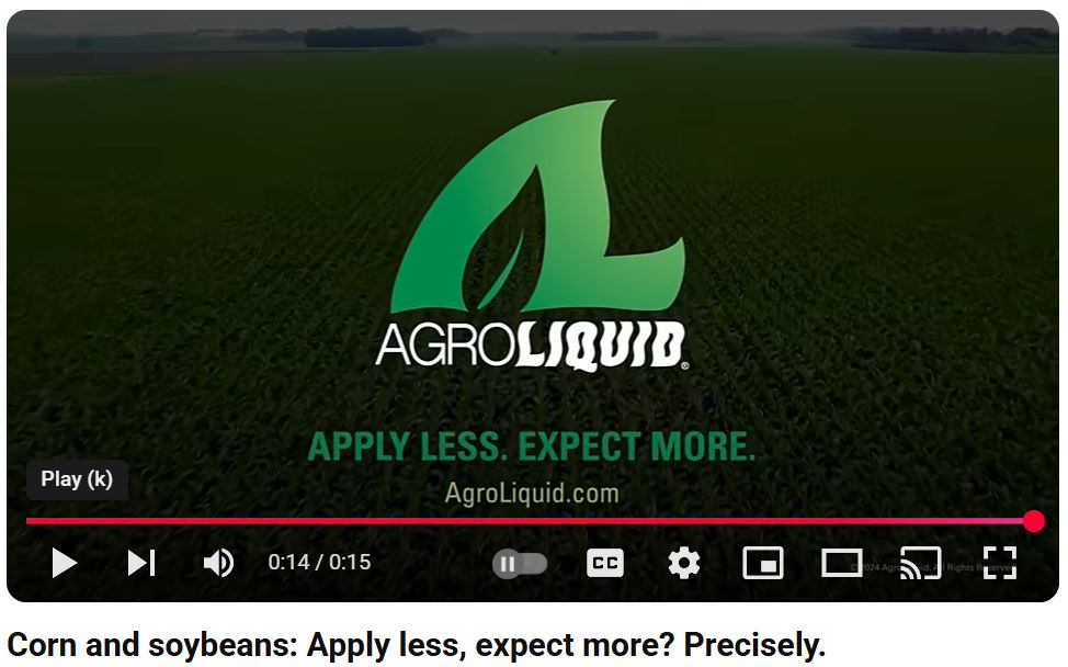 Support your
 #corn and #soybeans! Our liquid
 #fertilizer is engineered to deliver the right nutrition at the right time for the best results
 possible.
 #AgroLiquid has precisely what it takes to help you achieve more with less.

See how: youtube.com/watch?v=wqeYxW…