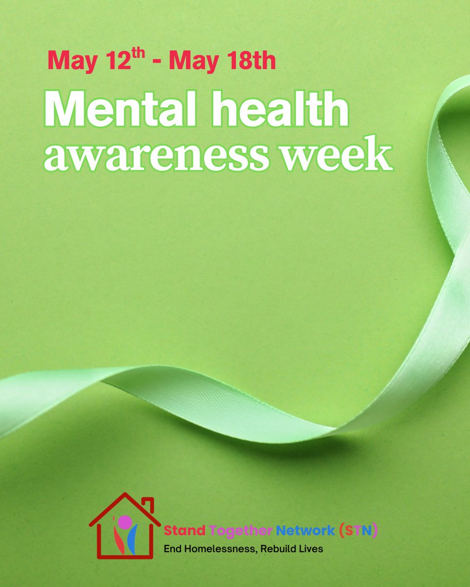SNTnetwork's tweet image. This week is #MentalHealthAwarenessWeek 

Mental health difficulties can lead to homelessness, and homelessness makes healing even harder.
 We're reminding Edmonton: Everyone deserves stability, support, and dignity. 💚

#StandTogetherNetwork #EndHomelessness