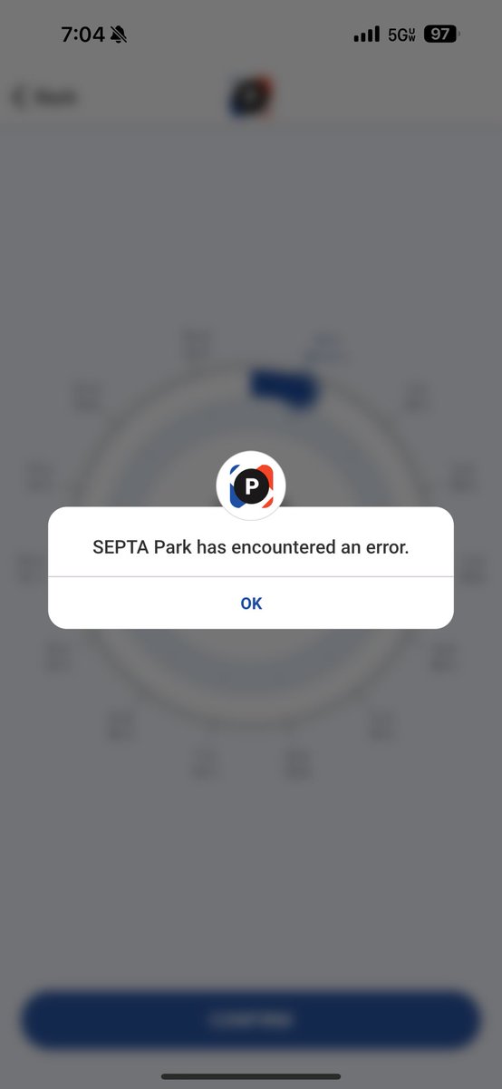 therealcbraster's tweet photo. @SEPTA_SOCIAL iPhone. Works fine until it gets here. I can try to uninstall and reinstall when I get to work, but not confident that would resolve this. https://t.co/AENKefRfsn