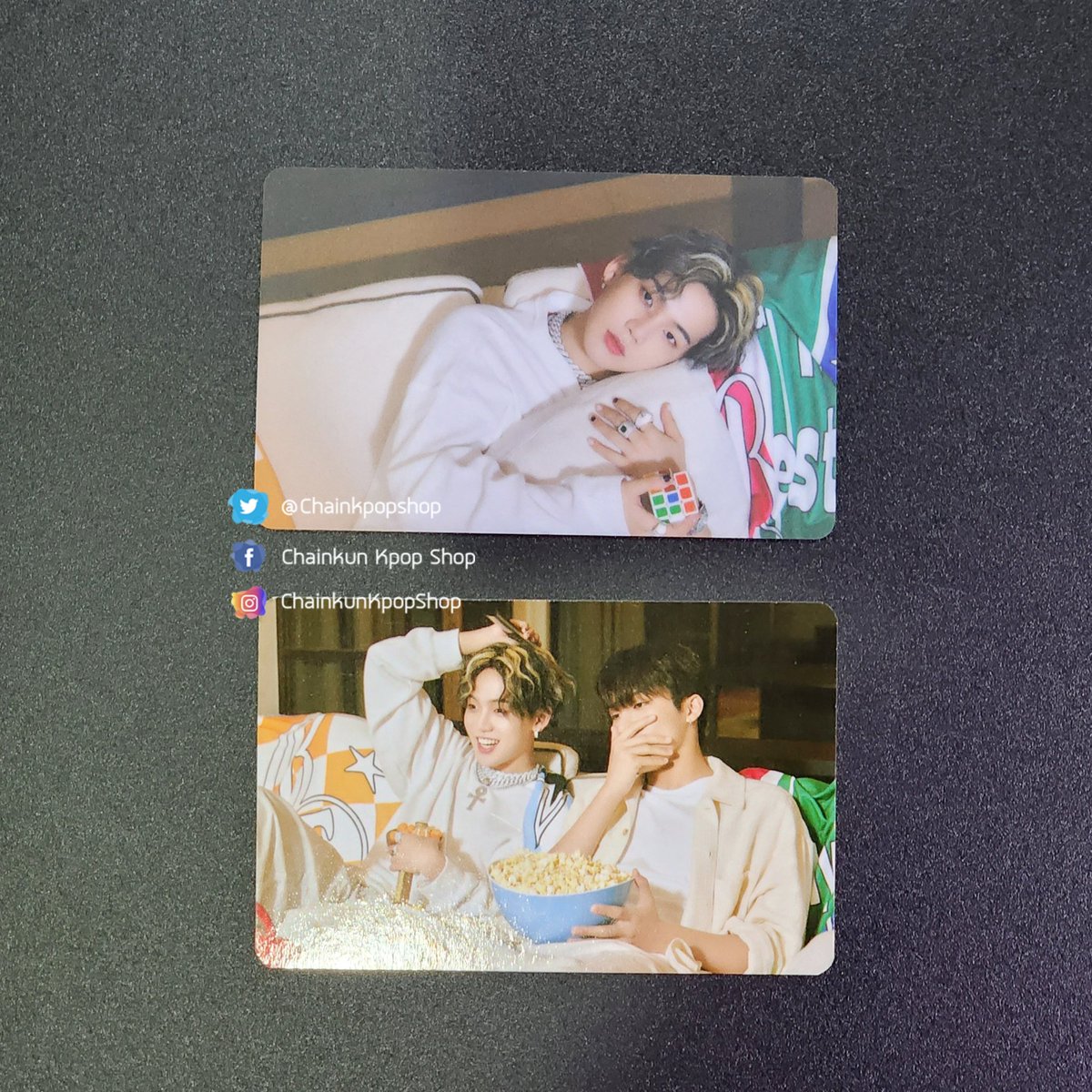 TREASUR BFF Best friend forever 💎
การ์ดจาก pop up BFF BKK 💙

- การ์ด pvc แข็ง สแกน AR photocard ได้ ฮยอนซอก 200
- การ์ดยูนิท คู่ BFF benefit เบเน คู่ ฮยอนซอก จองอู 60

ส่งเหมาๆ 30📮