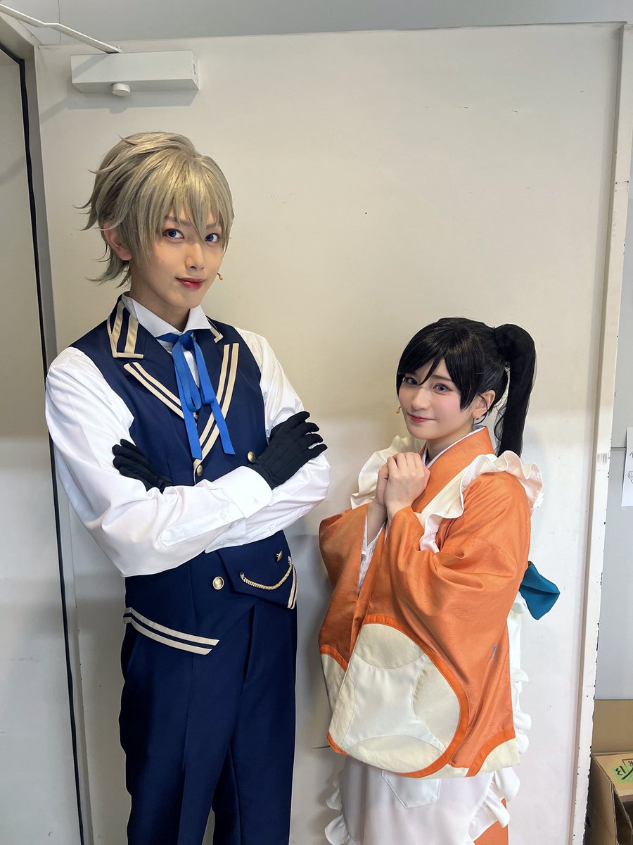 hanaka_IBERIs's tweet photo. #たそすて キャラっぽい2ショットをお願いしてみました✨️✨️

今日は男性キャストの皆さんとのお写真です！

阿鳥くん、大外さん、支配人、切子さん、ありがとうございました👘🎠𓈒𓂂 https://t.co/txowGbtdjX