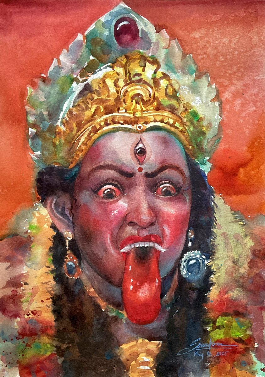 พระศรีมหากาลีอัมมัน สีน้ำบนกระดาษบ็อคกิ้งฟอร์ด

Sri Maha Kali Amman🔱❤️
Watercolor painting on Bockingford paper 300 gsm
size A 3