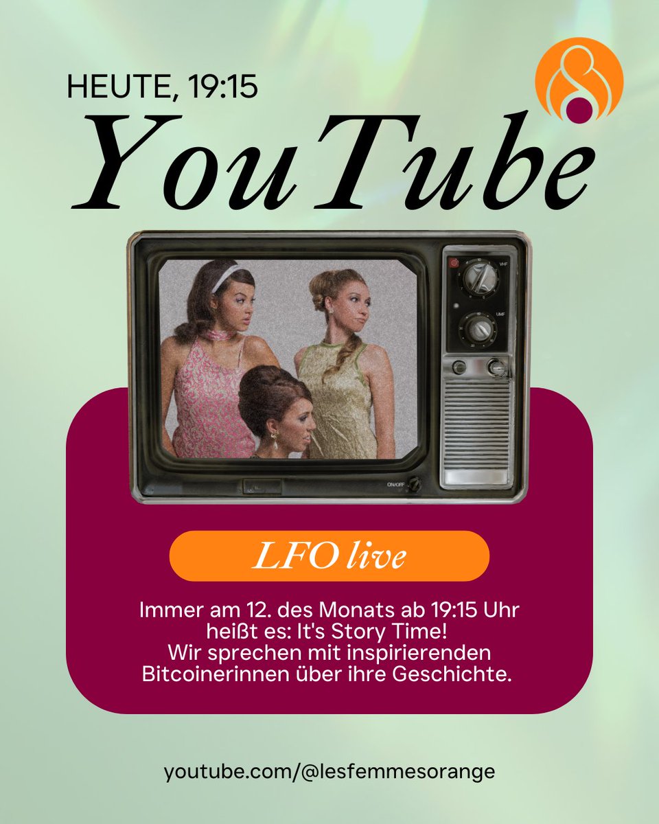 Les Femmes Orange (@lesfemmesorange) on Twitter photo LFO live PREMIERE
Heute, 19:15 Uhr
In diesem Monat zu Gast: <a href="/geyer_rachel/">Rachel Geyer</a> 🧡
Abonniert am besten unseren YouTube Kanal, um unseren Live Stream heute Abend nicht zu verpassen.
Wir freuen uns riesig! 🚀
youtube.com/live/MH2oIgV1K… LFO live PREMIERE
Heute, 19:15 Uhr
In diesem Monat zu Gast: <a href="/geyer_rachel/">Rachel Geyer</a> 🧡
Abonniert am besten unseren YouTube Kanal, um unseren Live Stream heute Abend nicht zu verpassen.
Wir freuen uns riesig! 🚀
youtube.com/live/MH2oIgV1K…