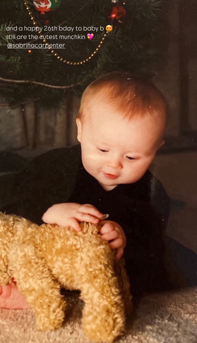 scarpenterbr's tweet image. Shannon Carpenter desejando um feliz aniversário para Sabrina via Instagram Stories! 💖