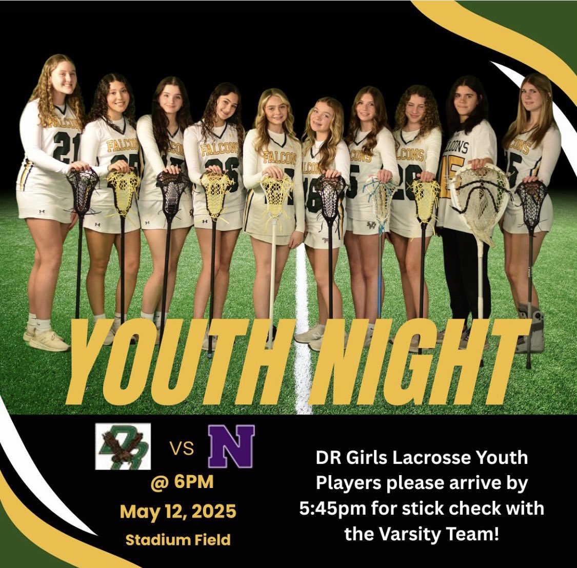 DRGirlsLacrosse (@drgirlslacrosse) on Twitter photo A busy week kicks off tonight as <a href="/LaxNorton/">Norton High LAX</a> comes to town for DR Youth Night at 6:00 pm…set the tone and finish strong! #BeCommitted #BeDetermined #BeATeamPlayer #drgl2025 A busy week kicks off tonight as <a href="/LaxNorton/">Norton High LAX</a> comes to town for DR Youth Night at 6:00 pm…set the tone and finish strong! #BeCommitted #BeDetermined #BeATeamPlayer #drgl2025