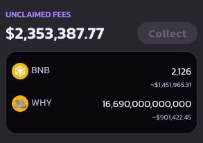 Latest burn data 🔥
$BNB 2126
$WHY 16.69T
Keep building BNB Chain 💪
<a href="/BNBCHAIN/">BNB Chain</a> <a href="/binance/">Binance</a>  <a href="/BinanceWallet/">Binance Wallet</a> 

pancakeswap.finance/liquidity/5509…