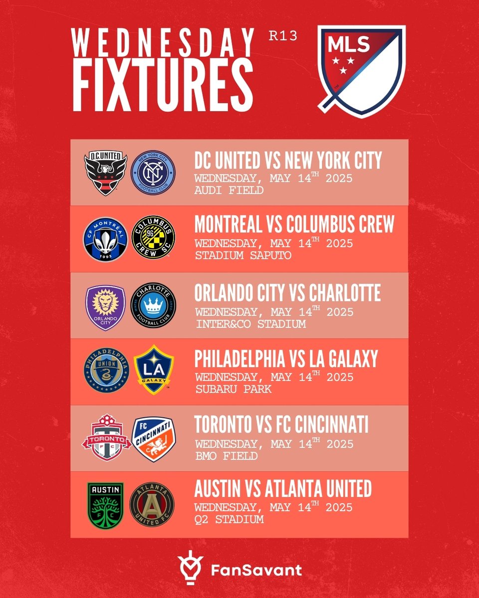 FanSavantNews's tweet photo. #RivalryWeek is here 👀 The key fixture on Wednesday night: a Missouri showdown between @stlcitysc and @sportingkc. Who's taking three points this time?
#mls #mlssoccer #mlsseasonpass #mlsstats #majorleaguesoccer #matchday #AllForCITY #SportingKC https://t.co/8umv2xzxyB