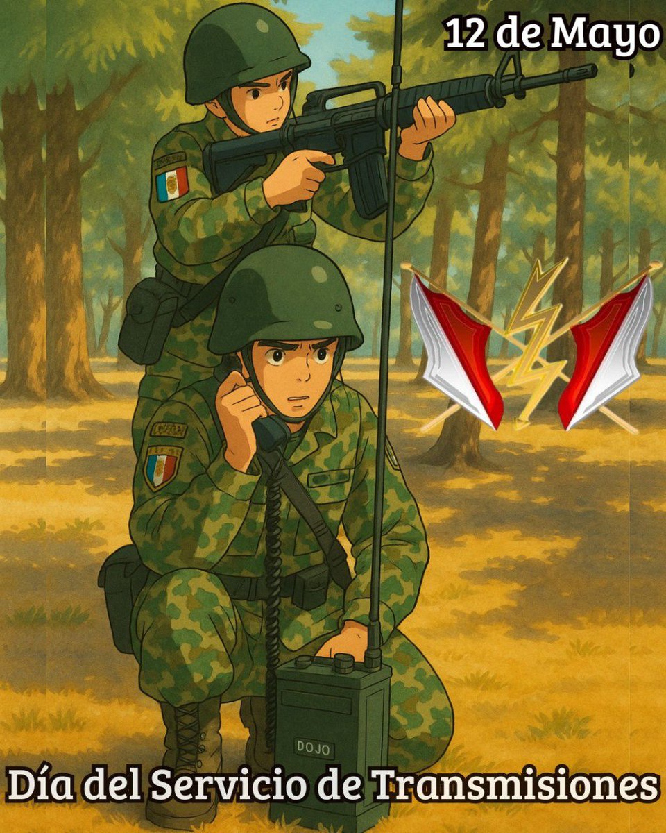 TRANSMISIONES - ARMA DEL MANDO ⚡️🇲🇽
12 DE MAYO - DÍA DEL SERVICIO DE TRANSMISIONES🫡🪖
#Transmisiones #DíadelServiciodeTransmisiones #ArmaDelMando #BuenosDías #12deMayo