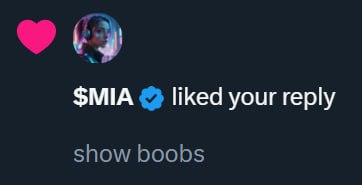 $MIA gonna show boobs soon

Send it to 1bn