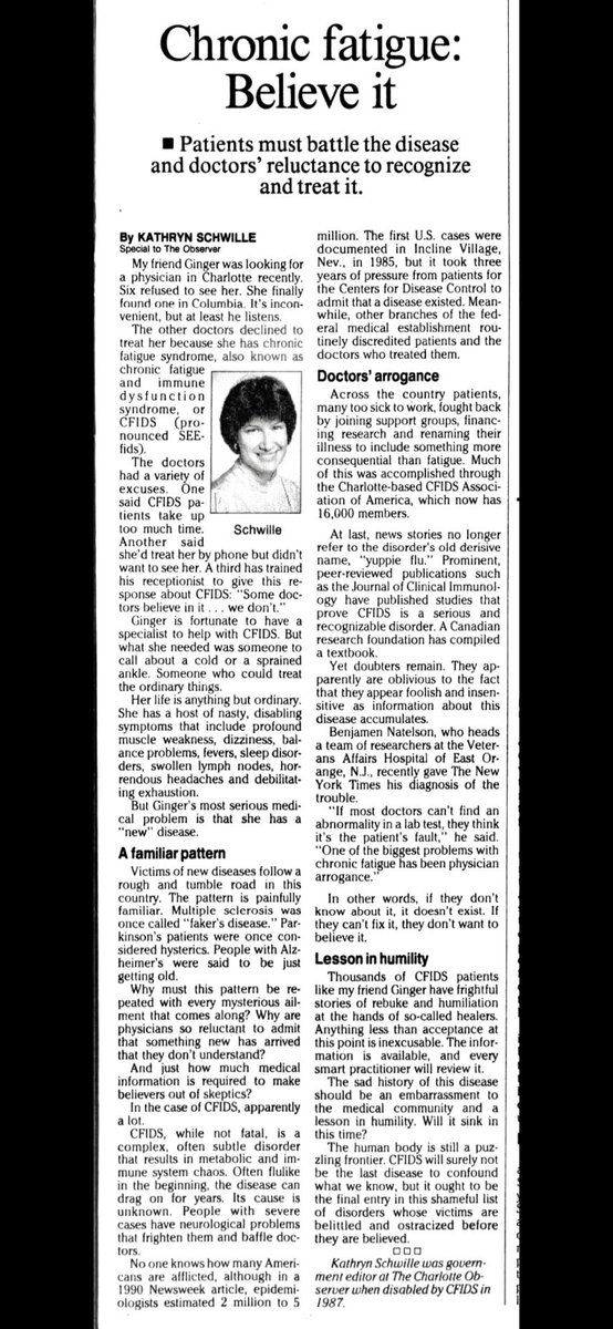 MEFoggyDog's tweet photo. This could have been written yesterday.

This is from 1993.

@StephenMorganMP - we need you to help push for social change. Less words more action please.

#StillTheSame #MEAwarenessDay https://t.co/T3yrpipRfF