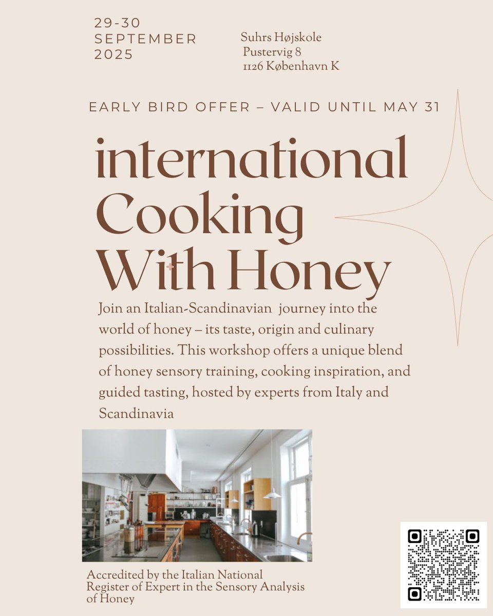 Are you planning to attend <a href="/apimondia/">Apimondia</a> in #Copenhagen ? Are you a #honey lover? A #Foodie  Living in the #Scandinavian countries maybe? Have a look at our hands-on workshop! Seats still available. Early birds discount until May31. 🍯🐝👨‍🍳👩‍🍳😋