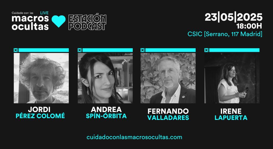 Cuatroochenta's tweet image. 🎙️ El #podcast de Cuatroochenta se traslada el 23 de mayo hasta @PodcastEstacion para grabar en un episodio en directo sobre #divulgación científica y tecnológica contra la desinformación desde el @CSIC. Con @IreneLapuerta (Cazabulos), @jordipc (periodista), @FernandoVallada…