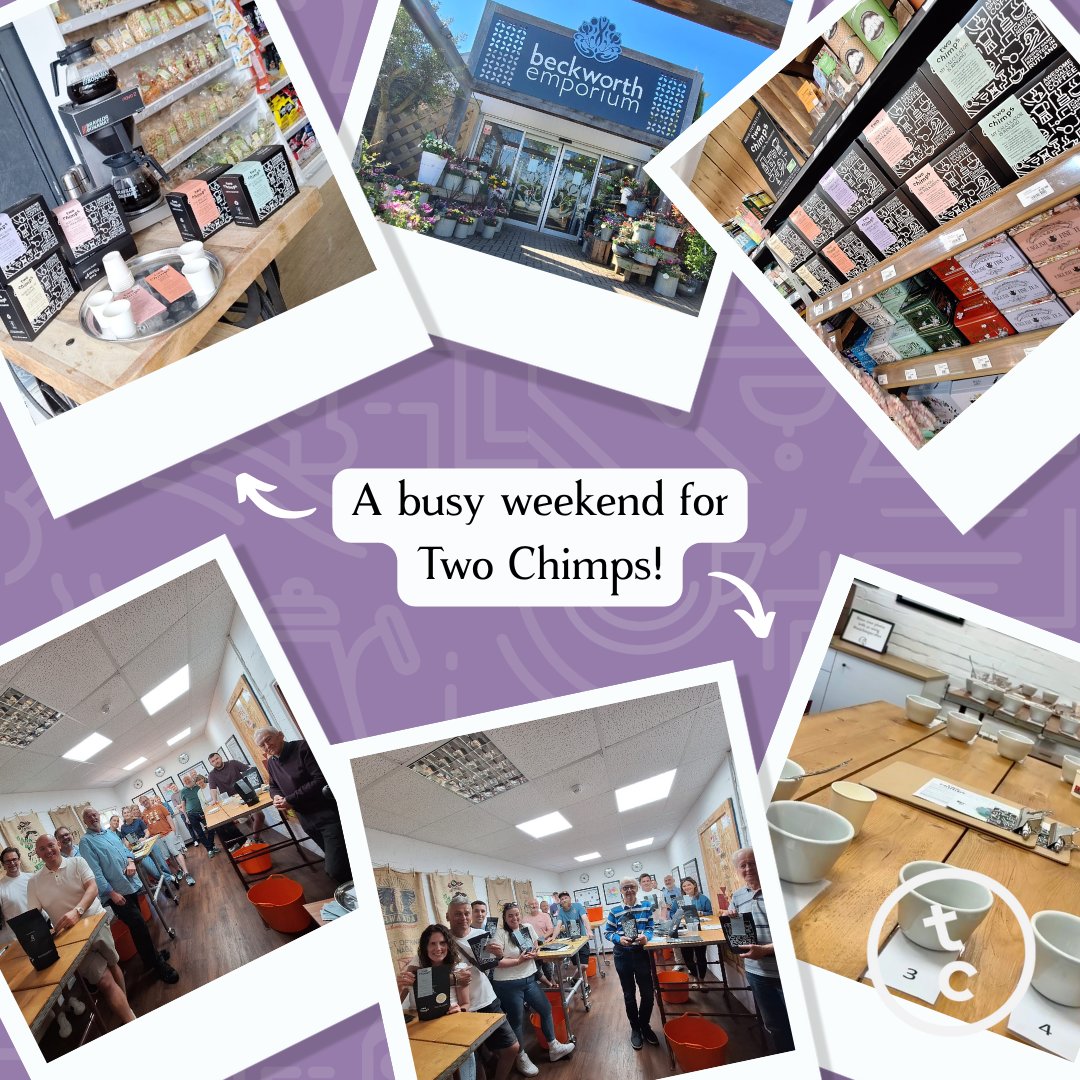 What an amazing weekend we had! Our head chimps, Andy and Laura, led our popular Make Your Own Coffee Blend Course on Saturday. Then, they topped it off with a fun free tasting session at Beckworth Emporium on Sunday! ☕ 

#sunnyweekend #lovecoffee #coffeetasting