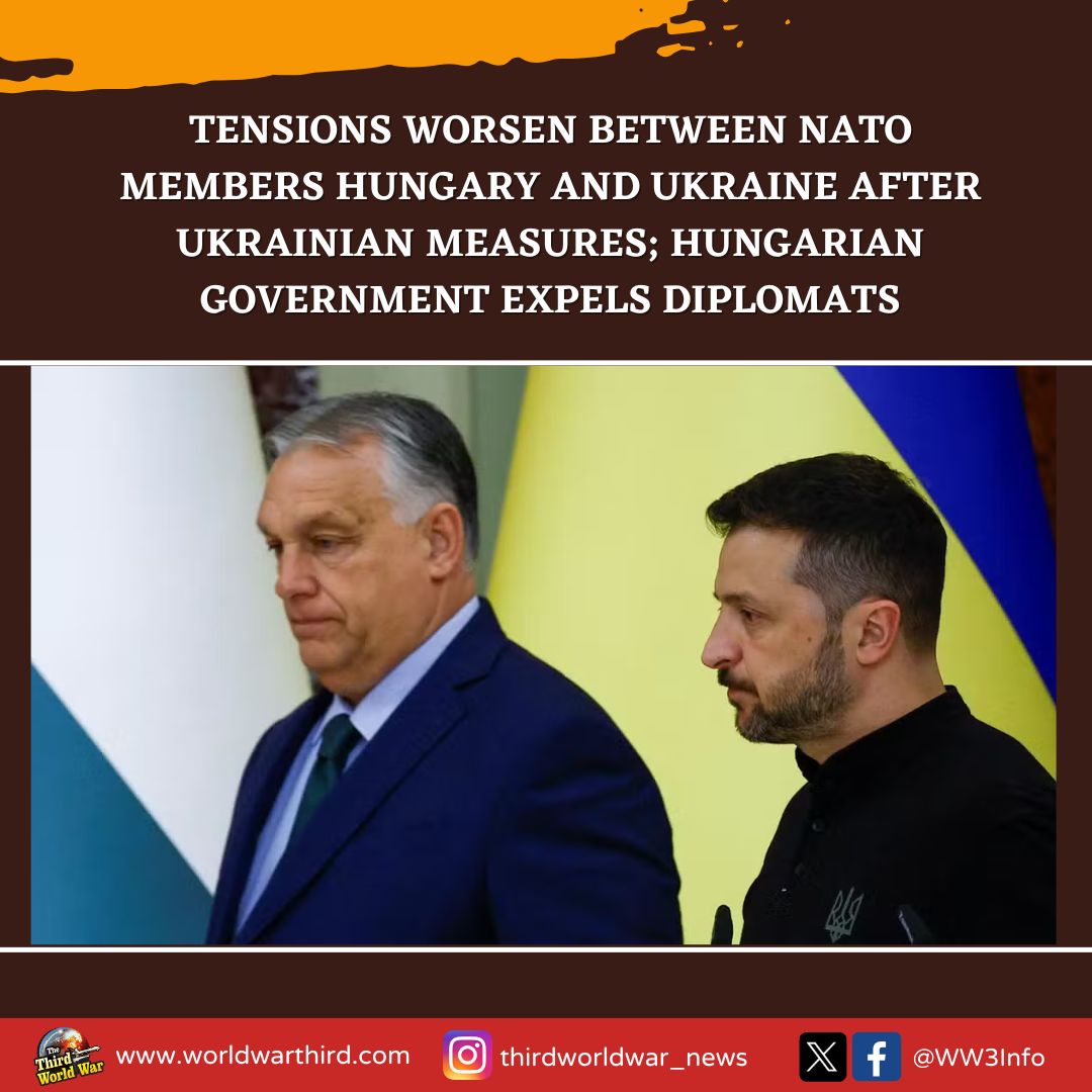 #WW3: Last week, Ukraine claimed to have dismantled Hungarian spy network, triggering strong backlash, with Hungary expelling 2 Ukrainian diplomats. In response, Hungary detained a former official, sharply escalating tensions between #NATO-members #HungaryUkraine. #DiplomaticSpat