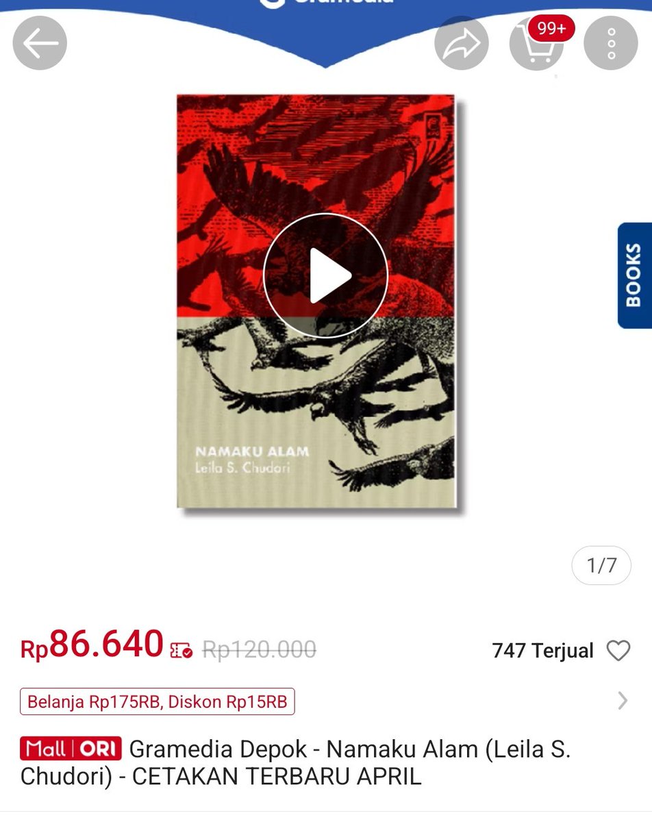 suma444_'s tweet photo. INFO PROMO &amp; DISKON BUKU 

Namaku Alam- Leila S Chudori

Harga cuma jadi 86k aja
🔗https://t.co/bInlpZD5bf

wts diskon promo shopee rekomendasi preloved https://t.co/ghgdGME7cK