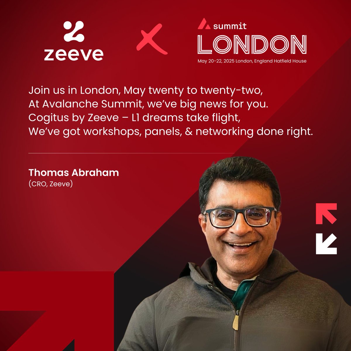 From Big Ben to London Eye
Neath the stars up in the sky
We are all set to fly
With L1s that you can't buy

Catch us in #London from May 19-23 at the Avalanche Summit. With the growing tribe of Avalanche L1s under our belt, the team at <a href="/0xZeeve/">Zeeve</a> is well positioned to be the