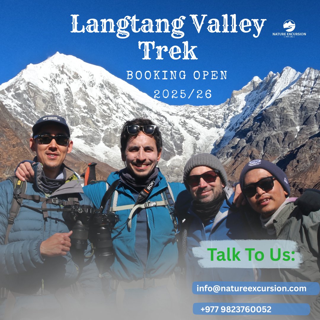n_excursion's tweet photo. Are you tired of crowded trails and want to experience the beauty of the Himalayas in peace?
📷https://t.co/PYM65fipMn
📷 𝐢𝐧𝐟𝐨@𝐧𝐚𝐭𝐮𝐫𝐞𝐞𝐱𝐜𝐮𝐫𝐬𝐢𝐨𝐧.𝐜𝐨𝐦
📷 𝟗𝟕𝟕𝟗𝟖𝟐𝟑𝟕𝟔𝟎𝟎𝟓𝟐
#NatureExcursion #langtangvalleytrek #langtangtrek #adventure  #trekking https://t.co/5zR4OLFYCV