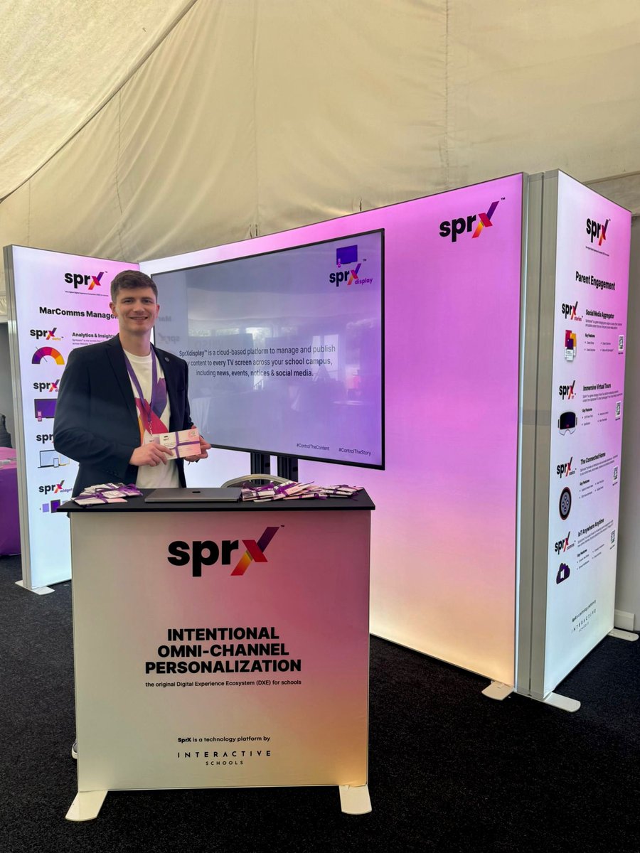 intSchools's tweet image. We are all set up at #AMCIS25 ⭐
Come find us today and tomorrow—we’re just to the right of the exhibition hall entrance!
Come and say hi and meet SprX™—we can’t wait to connect! 💜
AMCIS - The Association for Admissions, Marketing & Communications in Independent Schools…