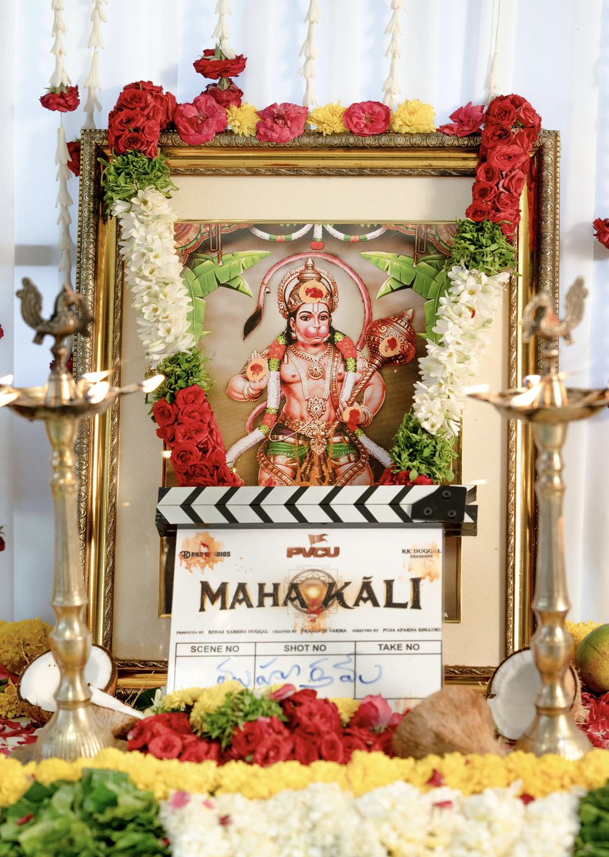 Prasanth Varma (@prasanthvarma) on Twitter photo #MAHAKALI Shoot commenced today with a Pooja Ceremony 🪔⚡
<a href="/PujaKolluru/">Puja Aparna Kolluru</a> <a href="/RKDStudios/">RKD Studios</a>
#RKDuggal #RiwazRameshDuggal <a href="/ThePVCU/">Prasanth Varma Cinematic Universe</a>
#MahakaliShootBegins #MAHAKALI Shoot commenced today with a Pooja Ceremony 🪔⚡
<a href="/PujaKolluru/">Puja Aparna Kolluru</a> <a href="/RKDStudios/">RKD Studios</a>
#RKDuggal #RiwazRameshDuggal <a href="/ThePVCU/">Prasanth Varma Cinematic Universe</a>
#MahakaliShootBegins