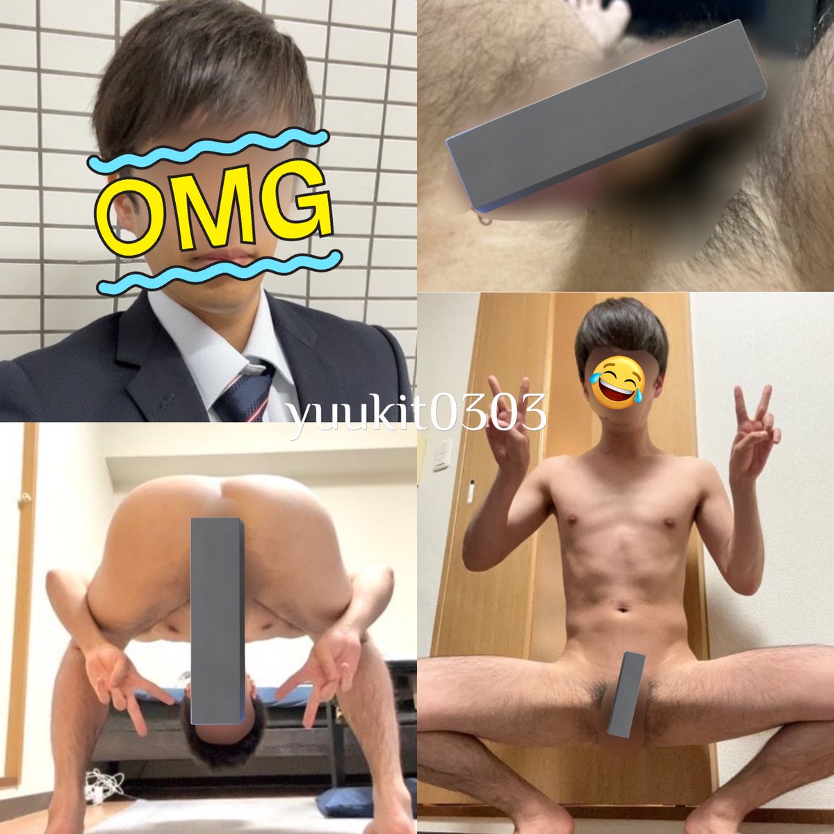 ⚠️時限⚠️
30歳晒されマゾリーマンの秘密のマゾ活。
普段は真面目そうなイケメン風会社員を装いながら、家では晒されたくて画像撮るだけで勃起マゾ汁垂らす変態。

興奮して鼻の穴膨らませたブサイクアヘ顔笑いました。

見たい方フォローとリポストで送ります(顔もモザあり)