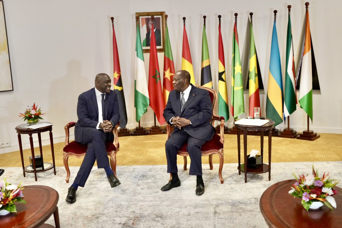 Excellente rencontre avec Son Excellence le Président <a href="/AOuattara_PRCI/">Alassane Ouattara</a>. Nous avons échangé sur les priorités de développement de la Côte d’Ivoire et sur la manière dont notre approche intégrée <a href="/WorldBank/">World Bank</a> Group peut accompagner le pays dans ses ambitions.
